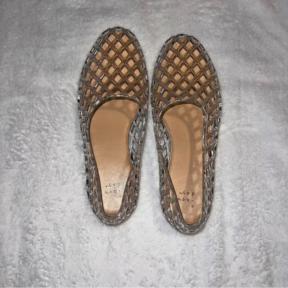 A New Day Clear Jelly Flats Women’s Size 6 - Picture 3 of 8